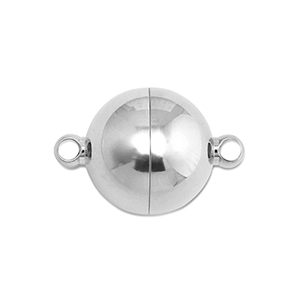 Zubeh&ouml;r aus Stainless Steel - Rostfreiem Stahl Magnetverschluss Ball 14mm Silver