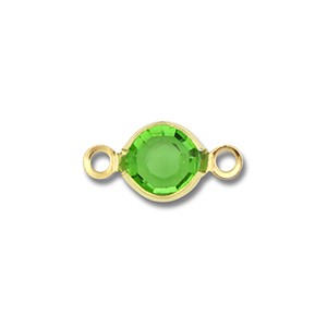Zubeh&ouml;r aus Stainless Steel - Rostfreiem Stahl Connector Round Gold-green