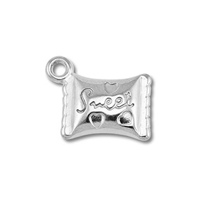 Anh&auml;nger aus Stainless Steel - Rostfreiem Stahl Candy Silver