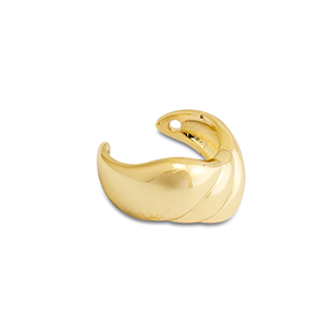 Stainless Steel - Rostfrei Stahl Ohrringe Ear Cuff Gold