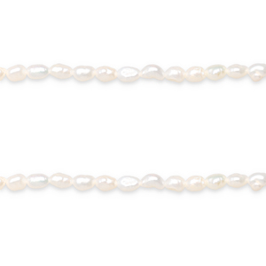 BQ S&uuml;sswasser Perlen Nugget 6x4mm Natural white