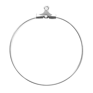 Zubeh&ouml;r aus Stainless Steel - Rostfreiem Stahl Ohrringe Creolen H&auml;nger Silver