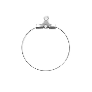 Zubeh&ouml;r aus Stainless Steel - Rostfreiem Stahl Ohrringe Creolen H&auml;nger Silver