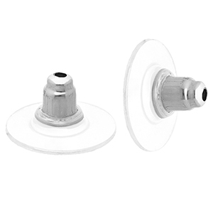 Zubeh&ouml;r aus Stainless Steel - Rostfreiem Stahl Ohrringe Verschluss Silver