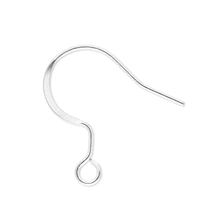 Zubeh&ouml;r aus Stainless Steel - Rostfreiem Stahl Ohrringe / Ohrh&auml;nger with Loop Silver