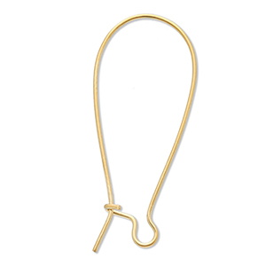Zubeh&ouml;r aus Stainless Steel - Rostfreiem Stahl Ohrh&auml;nger verschliessbar Gold
