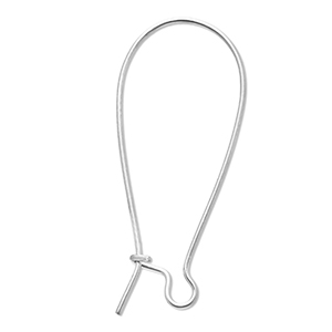 Zubeh&ouml;r aus Stainless Steel - Rostfreiem Stahl Ohrh&auml;nger verschliessbar Silver