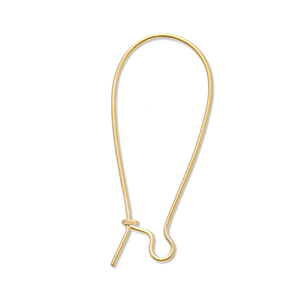 Zubeh&ouml;r aus Stainless Steel - Rostfreiem Stahl Ohrh&auml;nger verschliessbar Gold