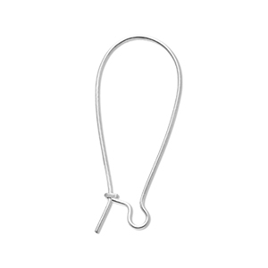 Zubeh&ouml;r aus Stainless Steel - Rostfreiem Stahl Ohrh&auml;nger verschliessbar Silver