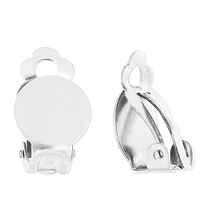 Zubeh&ouml;r aus Stainless Steel - Rostfreiem Stahl Clip-Ohrringe Silver