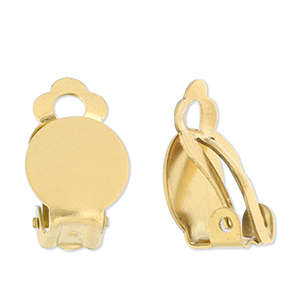 Zubeh&ouml;r aus Stainless Steel - Rostfreiem Stahl Clip-Ohrringe Gold