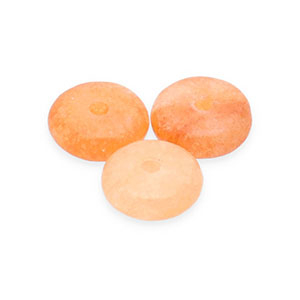 Perlen Naturstein Quarz Rondelle Orange