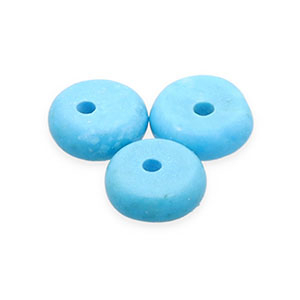 Perlen Naturstein Magnesit Rondelle Blue