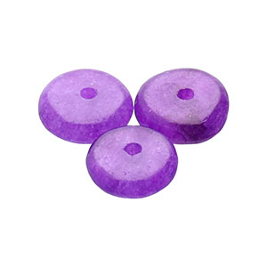 Perlen Naturstein Quarz Rondelle Purple