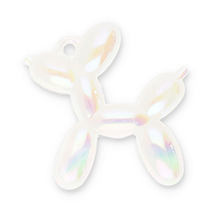 Statement-Anh&auml;nger Balloon Dog Transparent-AB coating