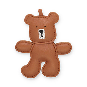 Statement-Anh&auml;nger Bear Brown-beige-black