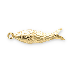 Anh&auml;nger aus Stainless Steel - Rostfreiem Stahl Fish Gold