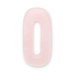 Anh&auml;nger Naturstein Rosenquarz  Oval Light pink-white