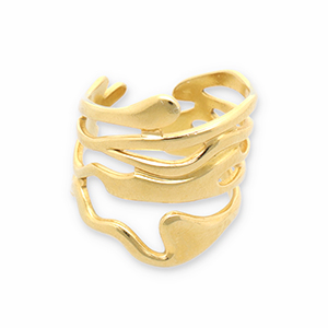 Stainless Steel - Rostfrei Stahl Ringe Gold