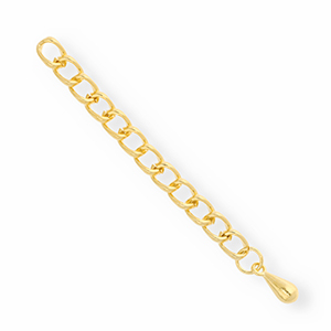 Zubeh&ouml;r Metall DQ Verl&auml;ngerungskette Drop Gold (Nickelfrei)