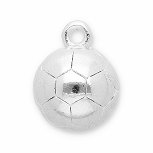 Anh&auml;nger Metall DQ Football Antik silber (Nickelfrei)