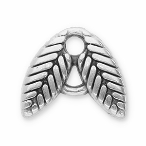 Anh&auml;nger Metall DQ Zwischenst&uuml;ck Leaves Antik silber (Nickelfrei)