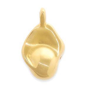 Anh&auml;nger Metall DQ Irregular Gold (Nickelfrei)