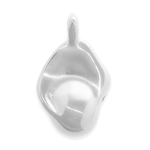 Anh&auml;nger Metall DQ Irregular Antik silber (Nickelfrei)