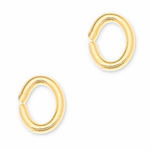 Zubeh&ouml;r Metall DQ Bindering Oval Gold (Nickelfrei)