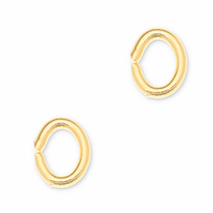 Zubeh&ouml;r Metall DQ Bindering Oval Gold (Nickelfrei)