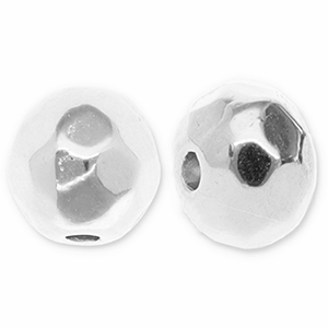 Perlen Metall DQ Facett Geschliffen 6mm Antik silber (Nickelfrei)