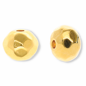 Perlen Metall DQ Facett Geschliffen Gold (Nickelfrei)