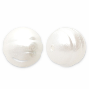 Perlenimitate Round White
