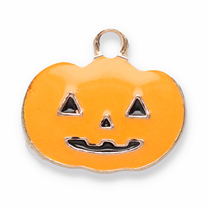 Anh&auml;nger Metall Pumpkin Orange-gold