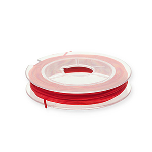 Schmuckdraht Elastik 0.8mm Red