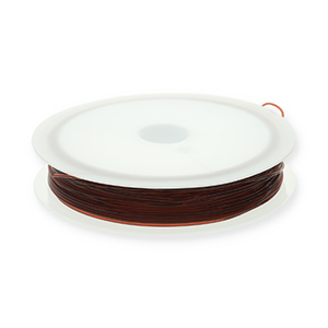 Schmuckdraht Elastik 0.8mm Brown