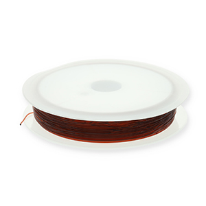 Schmuckdraht Elastik 0.5mm Brown