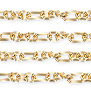 Zubeh&ouml;r aus Aluminium Gliederkette Ankerkette Gold