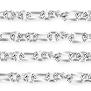 Zubeh&ouml;r aus Aluminium Gliederkette Ankerkette Silver