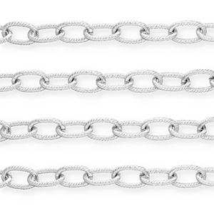 Zubeh&ouml;r aus Aluminium Gliederkette Ankerkette Silver