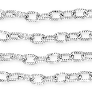 Zubeh&ouml;r aus Aluminium Gliederkette Ankerkette Silver