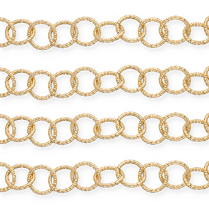 Zubeh&ouml;r aus Aluminium Gliederkette Gold