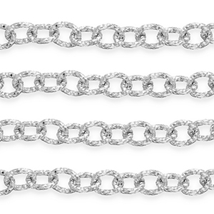 Zubeh&ouml;r aus Aluminium Gliederkette Ankerkette Silver