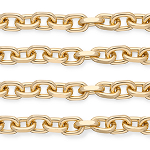 Zubeh&ouml;r aus Aluminium Gliederkette Ankerkette Gold