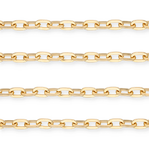 Zubeh&ouml;r aus Aluminium Gliederkette Ankerkette Gold