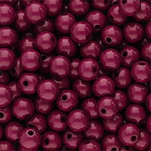 6 mm Perlen aus Acryl Shiny Burgundy brown