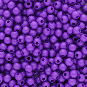 4 mm Perlen aus Acryl Shiny Dark purple
