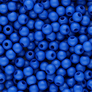 4 mm Perlen aus Acryl Shiny Blue
