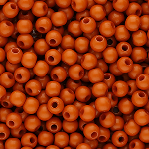 4 mm Perlen aus Acryl Shiny Terracotta red