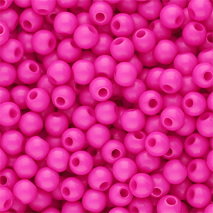 4 mm Perlen aus Acryl Shiny Magenta pink